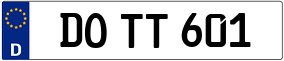 Truck License Plate